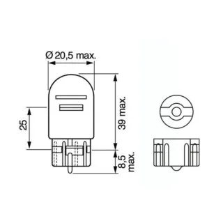 SIJ 12V 21/5W 1987302252 (  ) PURE LIGHT BOSCH 