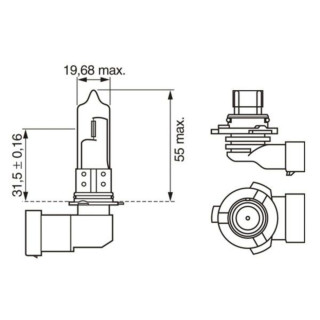 SIJ 12V HB3 1987302152 (  ) PURE LIGHT BOSCH 