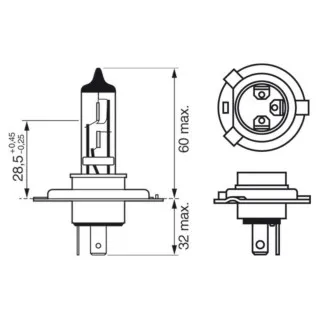 SIJ 12V H4 1987302045 (  ) XENON BLUE BOSCH 