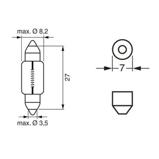 SIJ 12V 3W SULFID 1987302226 (  ) PURE LIGHT BOSCH 