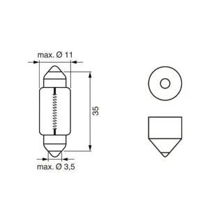 SIJ 12V C5W SULFID 1987301060 (  ) LONG LIFE X2 BOSCH 