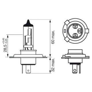 SIJ 12V H4 +30% 1987302042 (  ) BOSCH 