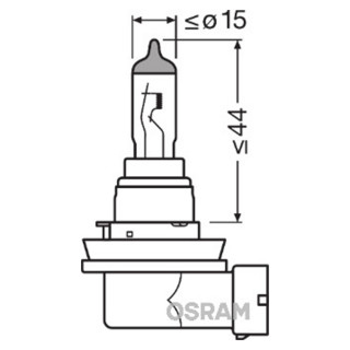 SIJAL PAR 12/H8 64212NL-HCB 35W 12V NIGHT BRAKER LASER +150%  PGJ19-1 HCB2BOX  OSRAM 