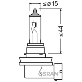 SIJAL PAR 12/H11 64211NBS-HCB 55W  PGJ19-2 HCB2BOX OSRAM 
