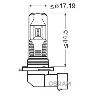 SIJAL ZA MAGLU LED PAR H10 9745CW 8,2W 12V PGJ19-X FS2 ( 9145 ) OSRAM 