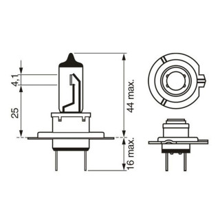 SIJ 12V 55W H7 1987302804 ( 48328 32008  ) ECO BOSCH 