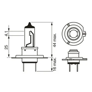 SIJ 12V 55W H7 1987302804 ( 48328 32008  ) ECO BOSCH 