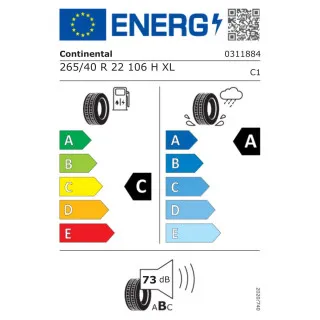CONTI 265/40X22 106H XL FR SPORT CONTACT 6 AO CONTISILENT CA73 