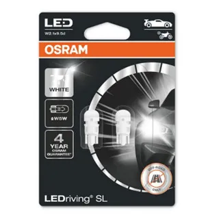 SIJAL PAR LED 12/ W5W 2825DWP-2BL 0.5W W2,1x9,5D 6000K BLI2 OSRAM 