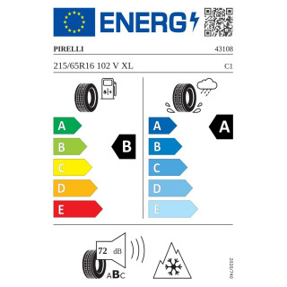 PIRELLI 215/65X16 102V XL CINTURATO ALL SEASON SF3 SUV BA72 
