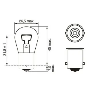 SIJAL 24/ P21W 24 1987302501 ( ) BOSCH 