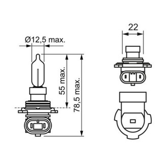 SIJAL 12V 55W HIR2 PURE LIGHT 1987302026 ( ) BOSCH 