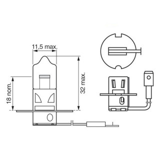 SIJAL 24/ 24V 70W H3 TRUCKLIGHT 1987302431 ( ) BOSCH 
