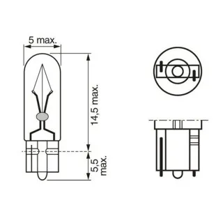 SIJAL 12V 2,3W W2,3W PURE LIGHT 1987302240 ( ) BOSCH 