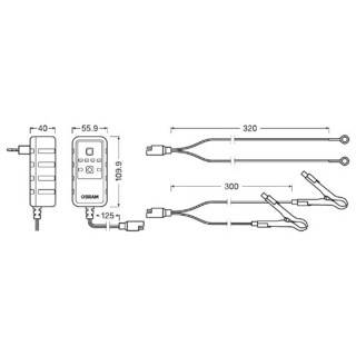 PUNJAC AKUM OEBCS901 6/12V 1A OSRAM 