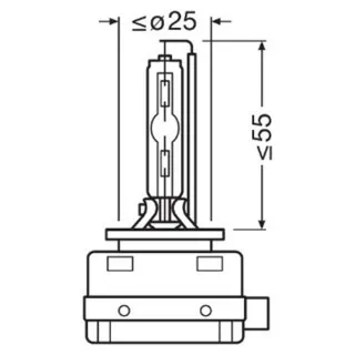 SIJAL XENON / D1S 66140XNN=XN2 35W NIGHT BREAKER LASER +200/220% 4X1 FS1 OSRAM 