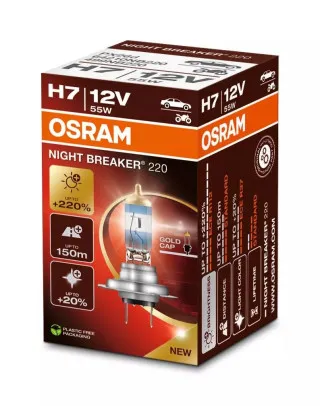 SIJAL 12/H7 64210NB220 55W NIGHT BREAKER GOLD LASER +220%  PX26D FS1 OSRAM 