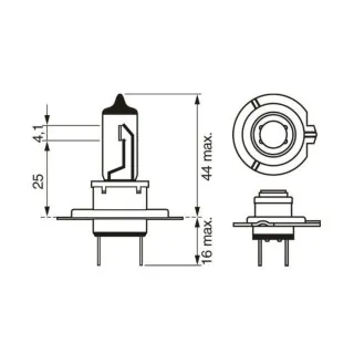 SIJ 12V H7 PAR 1987301441 ( ) ULTRA WHITE DBL BOSCH 