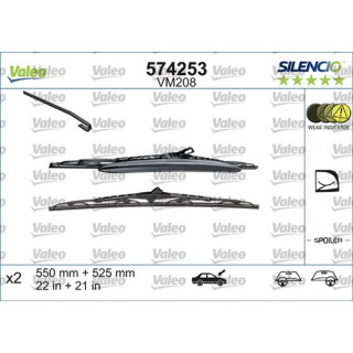 METL VM208 574253 ( 119741 SK55R ) VALEO 550/525 