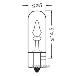 SIJAL 12/ W1,2W 2721 1.2W W2x4,6D OSRAM 