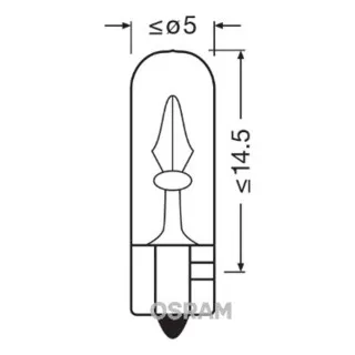 SIJAL 12/ W1,2W 2721 1.2W W2x4,6D OSRAM 