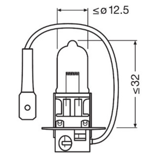 SIJAL 12/ H3 64151-01B 55W PK22S OSRAM 