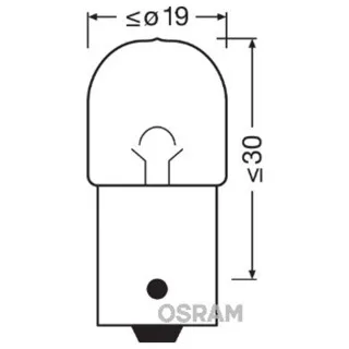 SIJAL 12/ R10W 5008 10W BA15S OSRAM 