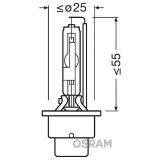 SIJAL XENON / D2R 66250 35W P32D-3 OSRAM 