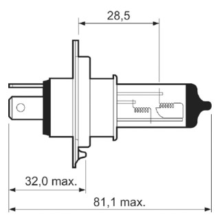 SIJ 12/60/55W H4 32007 (48881 58044 32006 ) VALEO 