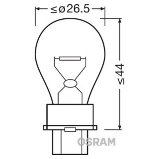 SIJAL 12/ P27W 3156 27W W2,5x16D OSRAM 