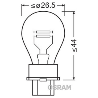 SIJAL 12/ P27/7W 3157 27/7W W2,5x16Q ( 89901311 ) OSRAM 
