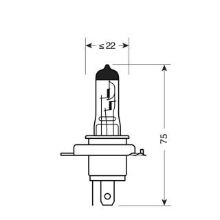 SIJ 58171 12V H4 XENON 100/90W PAR 