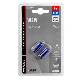 SIJ 58359 12V5W T10 UBOD PLAVA PAR 