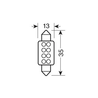 SIJ LED 58432 12V SULF PLAVA PAR 