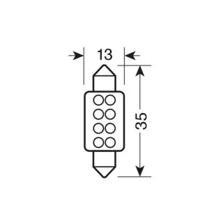 SIJ LED 58434 12V SULF PAR 