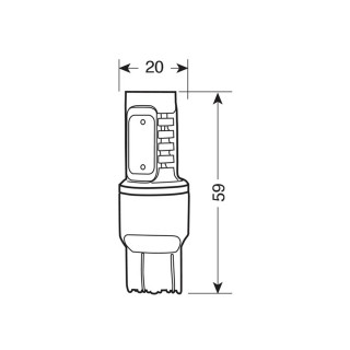 SIJ LED 57931 12V 21/5W MEGA LED 