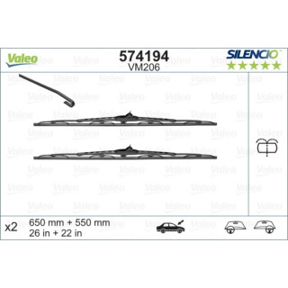 METL VM206 574194 (116153+116154) 650/550 VALEO 