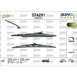 METL VM221 574291 S525/525 VALEO SILENCIO 