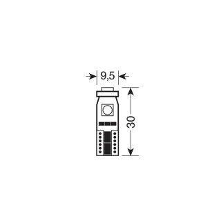 SIJ 12V W2 1X9, 58459 HYPER LED 