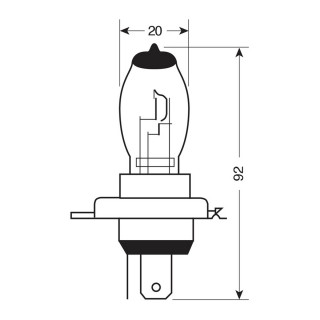 SIJ H4 12V 60/55W 58178 PAR LAMPA 
