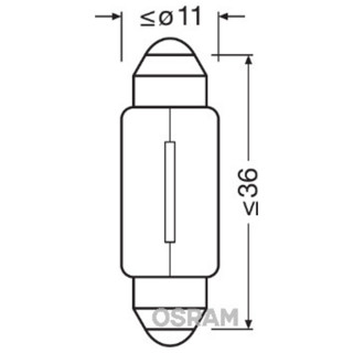 SIJAL 24V/ C5W 6423 35MM SV8,5-8 OSRAM 