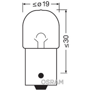 SIJAL 24V/ R10W 5637 10W BA15S OSRAM 