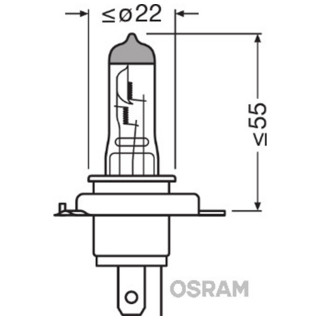 SIJAL 24V/ H4 64196 75/70W P43T OSRAM 