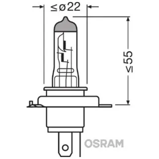SIJAL 24V/ H4 64196 75/70W P43T OSRAM 