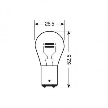SIJ 58059 12/21/5W BA15D PAR ZUTA LAMPA 