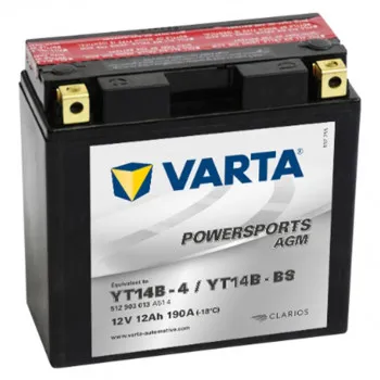 AKUM VARTA MOTO AGM 12V12AH L+ YT14B-BS 