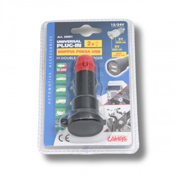 PUNJAC DUPLI 39001 UNIVERSALNI USB 2000 MA - 12/24V 
