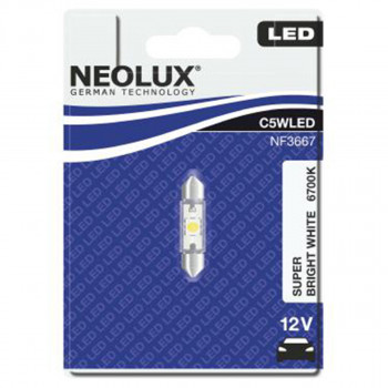 SIJAL LED 12/ NF3667-01B 0,5W 36MM SV8.5-8 6700K BLI1 NEOLUX 
