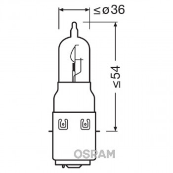 SIJAL 12/ S2 64327 S2 12V BA20D FS1 OSRAM 