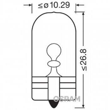 SIJAL PAR 12/ W5W 2825ULT-2BL 5W W2,1x9.5d 2BOX OSRAM ( NEW ECO-PACK ) 